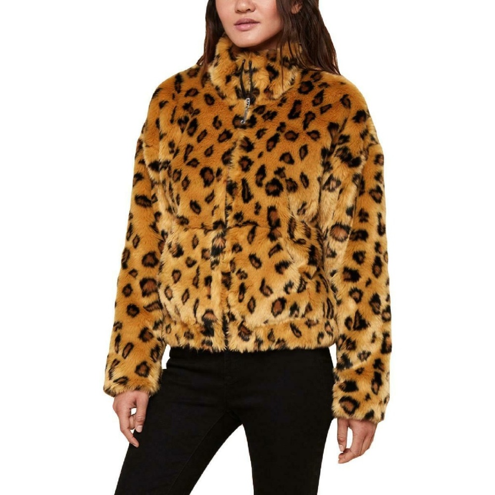 Juicy Couture Black Label Leopard Print Faux Fur